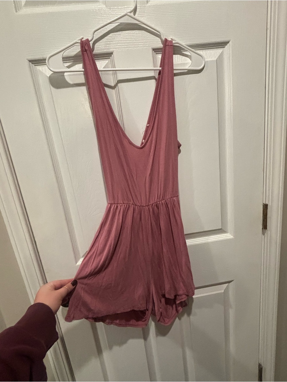 Mauve Sleeveless Romper